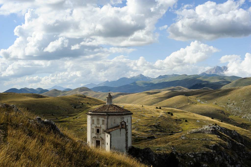 The Church in Rocca Calascio, Abruzzo, Italy