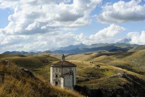 The Church in Rocca Calascio, Abruzzo, Italy