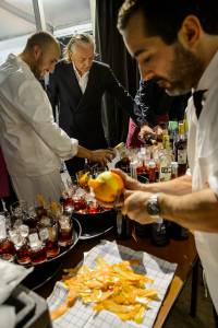 Charles Schumann mixing at the Berlinale